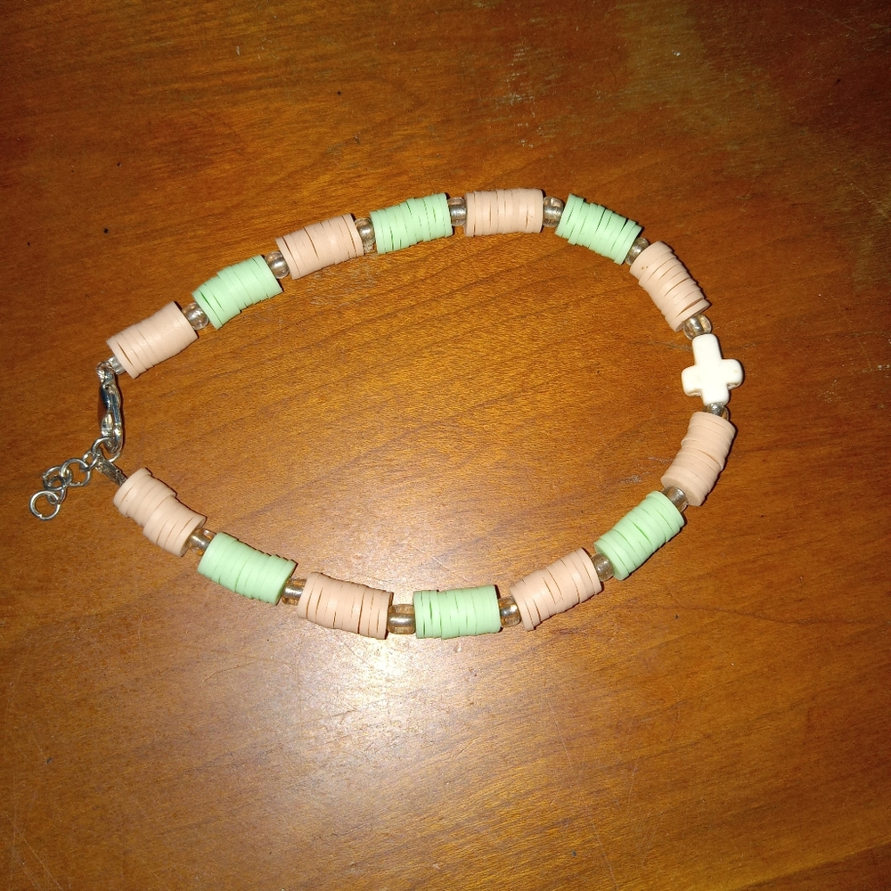 Clay bead bracelet